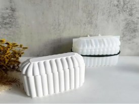 Molde silicona alhajero ovalado barras 